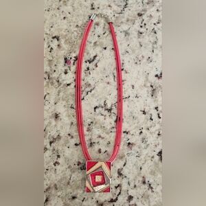 Pink and Silver Necklace